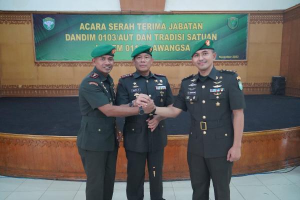 Danrem Lantik Letkol Makhyar Putra Aceh Jadi Dandim 0103/Aceh Utara