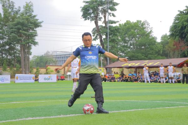 Hari Korps Brimob, Polda Lampung Gelar Turnament Mini Soccer Bhayangkara Cup I 2023