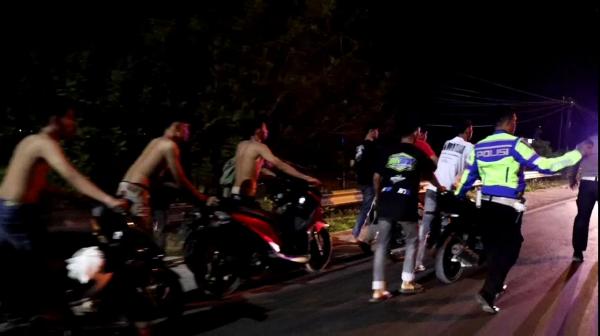 Razia Balap Liar 50 Pemuda Berikut 29 Motor Diamankan Polisi