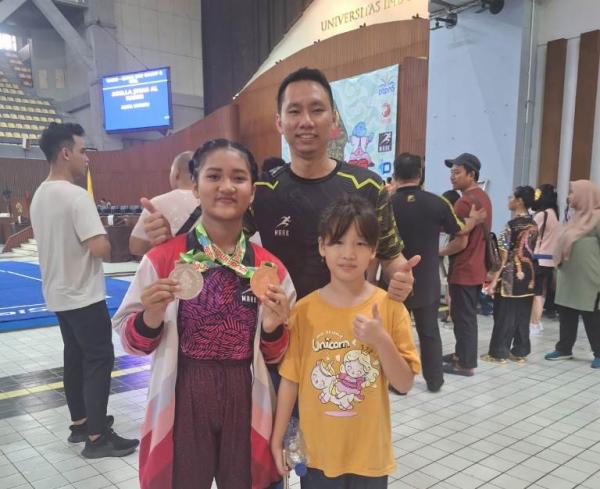 Lima Atlet Wushu SWC Purwokerto Borong Medali di Wugames UI 2023