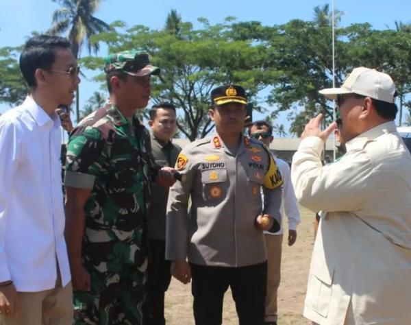 Resmikan Sumur Bor, Menteri Pertahanan Prabowo Subianto Sambangi Warga di Lebak Banten