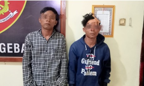 Beraksi Disiang Bolong, 2 Pelaku Curat Dibekuk Satreskrim Polsek Gebang Cirebon