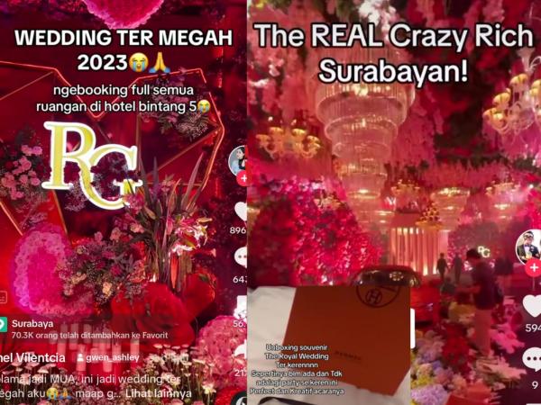 Viral Pernikahan Crazy Rich Surabaya Rp75 Miliar, Ada Westlife dan Souvenir Hermes untuk Tamu