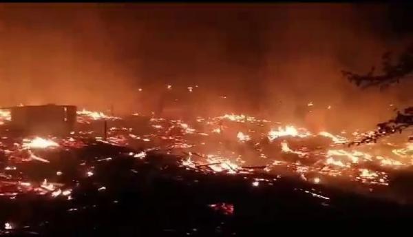 Kebakaran Hebat Melanda Pemukiman Warga di Grobogan, Belasan Rumah Ludes Terbakar