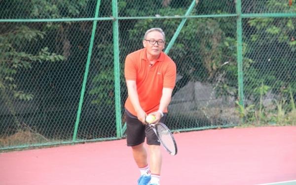 Bupati Bogor Bakal Tandem Bareng Dadang Hengky di Laga Tenis Eksebisi Ajang Porpemda 2023 Kuningan