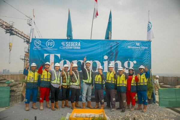 Weston View Apartement Surabaya PPRO Sukses Topping Off Ceremony Tower La Chiva