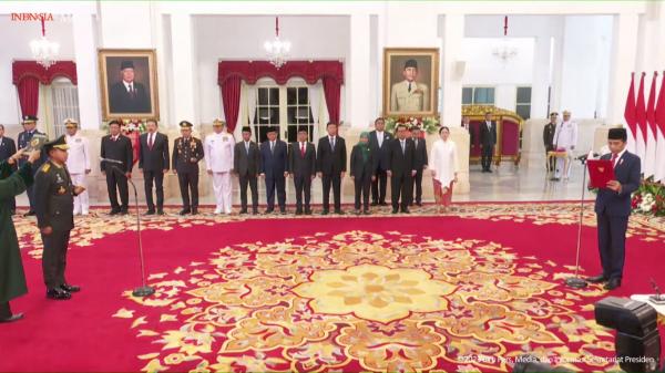 Presiden Lantik Jenderal Agus Subiyanto Jadi Panglima TNI