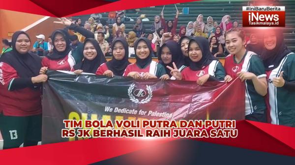 VIDEO: Tim Bola Voli Putri dan Putra RSJK Sukses Raih Juara VolleyBall Tournament Dinkes Kota Tasik