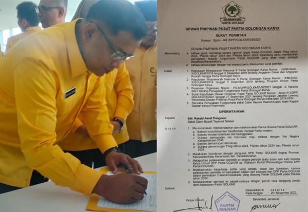 Rasyid Assaf Dongoran Bakal Calon Bupati Tapsel Pilihan Golkar di Pilkada 2024