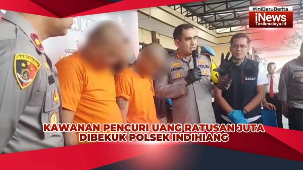 VIDEO: Kawanan Pencuri Uang Ratusan Juta Dibekuk Polsek Indihiang Polres Tasikmalaya Kota