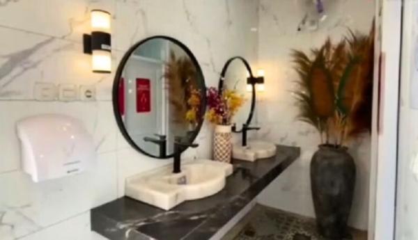 Gokil! Toilet Milik SPBU di Sukabumi Menyerupai Hotel Mewah