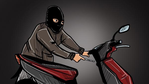Pulang Antar Orang Tua Berangkat Umroh, Sepeda Motor Warga Kota Banjar Raib Dicuri