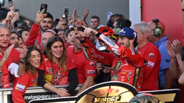Back to Back Juara Dunia MotoGP, Francesco Bagnaia Akhiri Kutukan Nomor Motor 1