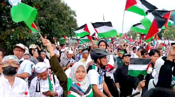 Aksi Damai Depok Bersama Palestina Berlangsung Sukses, Masyarakat Kumpulkan Dana Rp 2,2 Miliar