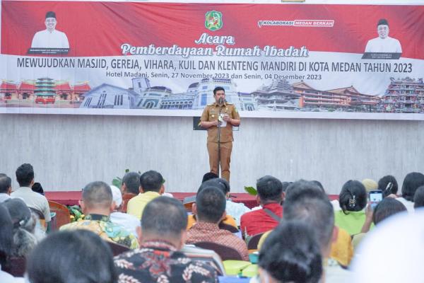 Bobby Nasution Libatkan Seluruh Umat Agama Dukung Pembangunan Melalui Rumah Ibadah Mandiri