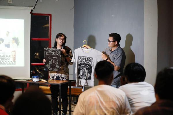 Milenial Surabaya Tertarik Mulai Bisnis Sablon Setelah Ikut Pelatihan Ganjar Creasi