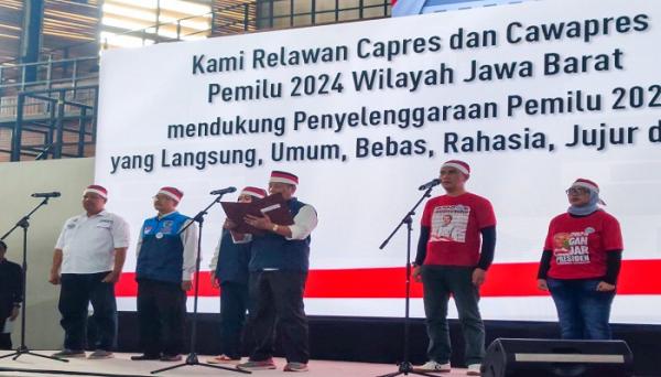 Deklarasi Jabar Akur, Pemprov dan Kominda Ajak Relawan Capres-Cawapres Sukseskan Pemilu 2024