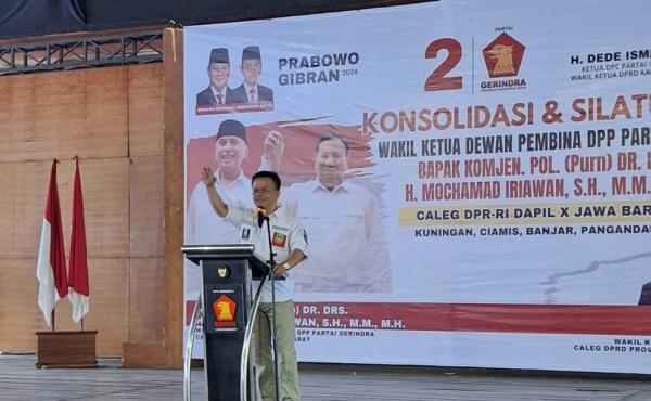 Ketua Gerindra Kuningan Instruksikan Seluruh Kader Menangkan Iwan Bule di DPR RI