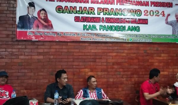 19 Delegasi Relawan Ganjar Mahfud Pandeglang Sukseskan Rakornas se Pulau Jawa