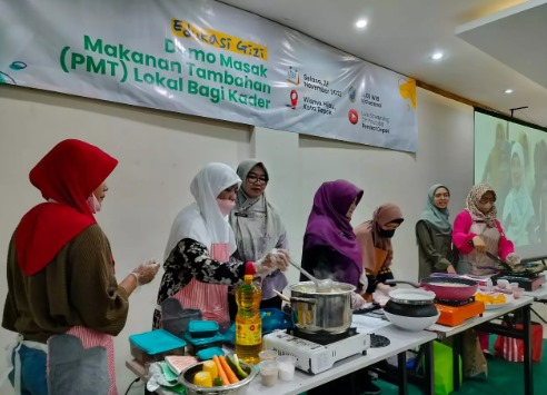 Dinkes Depok Adakan Demo Masak Sebagai Kegiatan Edukasi Gizi Pembuatan Menu PMT Lokal