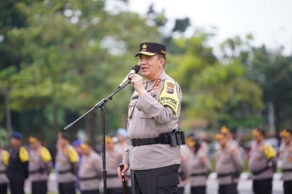 Kapolda Riau Tekankan Terkait Integritas di Pemilu kepada Anggota