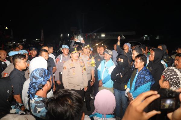 Demo Ribuan  Buruh di KP3B, Kapolda Banten Turun Langsung  Awasi Personel Pengamanan
