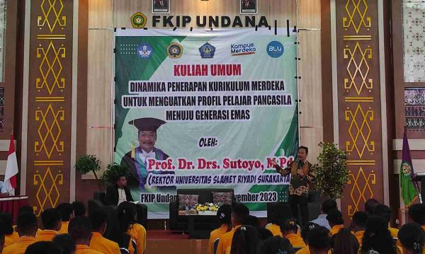 Rektor UNISRI Berikan Kuliah Umum Mahasiswa Universitas Nusa Cendana (UNDANA) Kupang