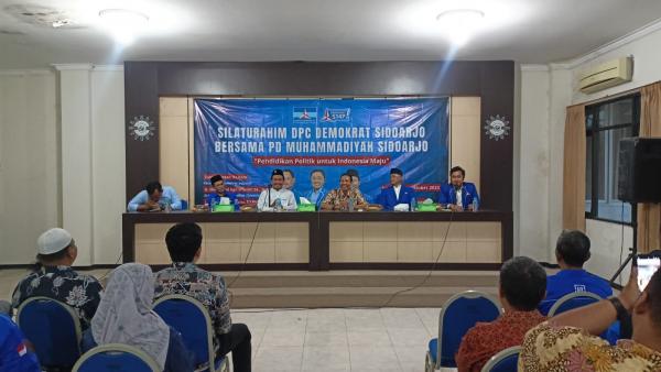 DPC Demokrat Sidoarjo Silaturahmi ke PDM Sidoarjo, Bahas Pendidikan Politik