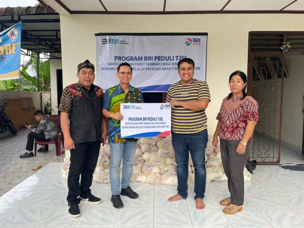 BRI Salurkan Ribuan Paket Sembako ke Yayasan di Labuhanbatu Utara