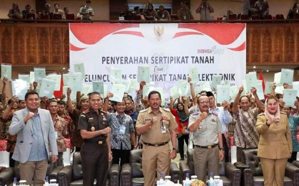 Pj Gubernur Jateng Dukung Upaya Penuntasan Program 1 Juta Sertifikasi Tanah di Jawa Tengah