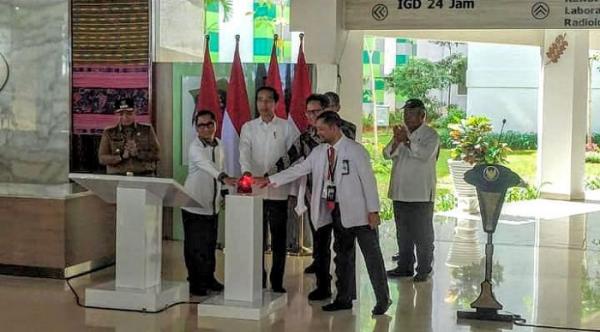 Presiden Jokowi Resmikan Rumah Sakit yang Telan Dana Pembangunan Rp420 Miliar