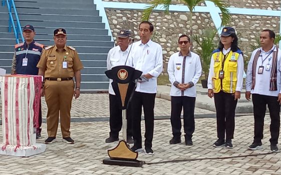 Presiden Jokowi Resmikan SPAM Kali Dendeng Kota Kupang