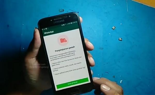 Penyimpanan Penuh dan WhatsApp Tak Bisa Dibuka