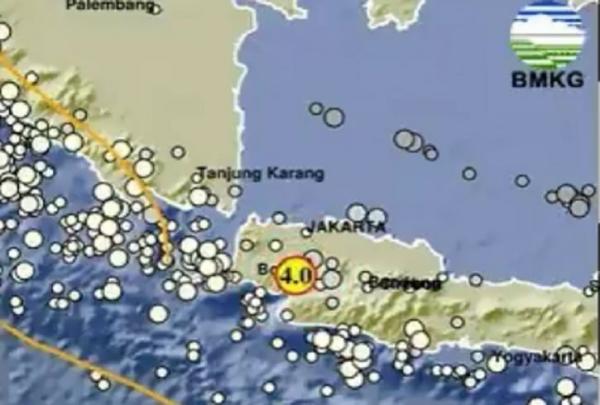 Kedalaman 10 Km,  Gempa Terkini M 4,0 Guncang Kota Bogor Pagi Ini