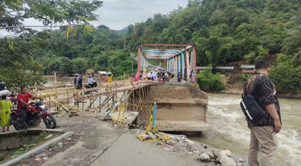 Pasca Banjir Bandang, Kini Jembatan Mbarung Mulai di Kerjakan