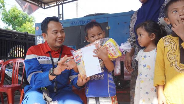 Anggarkan Dana Rp 100 Juta, Pertamina Santuni Anak Yatim dan Dhuafa di Indramayu