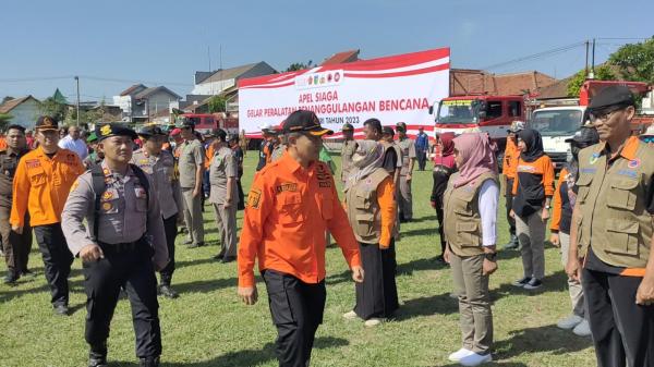 Antisipasi Bencana Hidrometeorologi, BPBD Kabupaten Kediri Gelar Apel