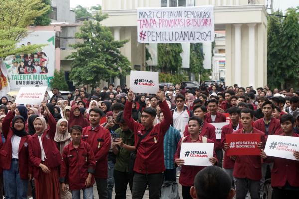 Forum BEM Jatim Serukan Pemilu Damai Tanpa Provokasi
