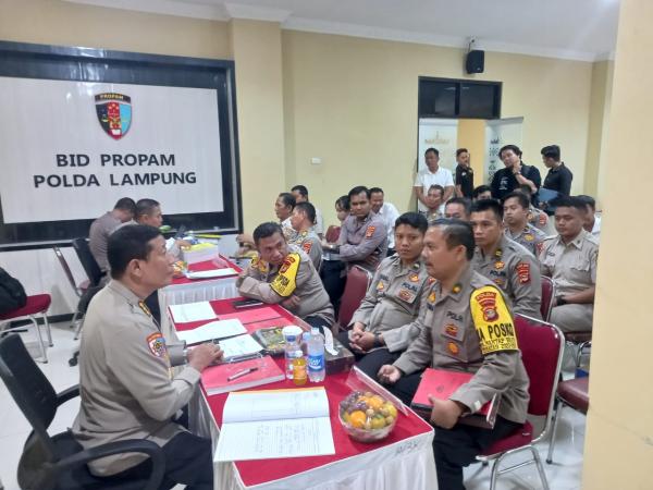 Operasi Mantap Brata di Polda Lampung Diawasi Langsung Tim Mabes Polri, Ini Tujuannya