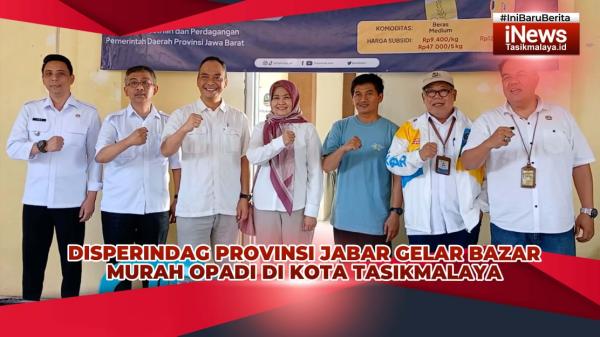 VIDEO: Disperindag Provinsi Jabar Gelar Bazar Murah OPADI di Kota Tasikmalaya