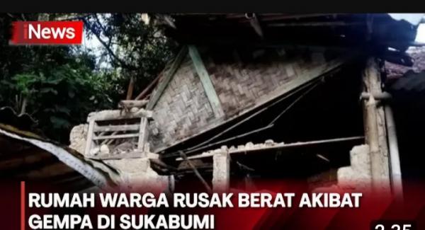 Gempa Sukabumi Rusak 137 Rumah