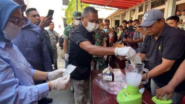 Kejaksaan Musnahkan Barang Bukti Narkotika di DPRD Ambon
