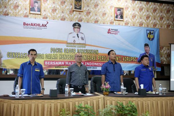 Ketua DPD KNPI Provinsi Lampung Bung Iqbal Mengajak Para Pemuda untuk Menjadi Pelopor Anti Korupsi