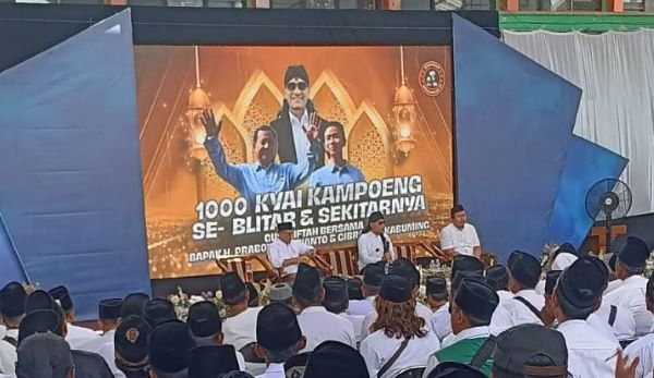 Prabowo-Gibran Borong Suara Santri Mataraman, Kiai Kampung se Blitar Raya Jadi Relawan Pemenangan