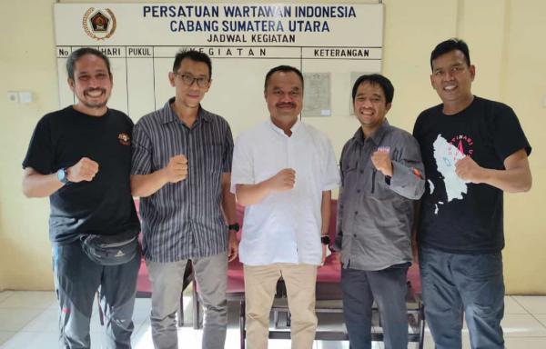 PFI Medan Silaturahmi ke Kantor PWI Sumut, Risky Cahyadi: Kami Ingin Membangun Kolaborasi