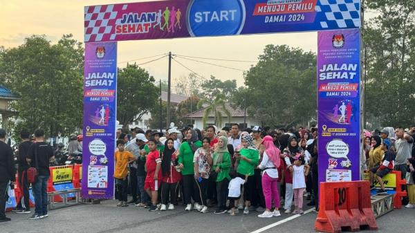 60 Hari Jelang Pemilihan, KPU:  Melalui Jalan Sehat Sosialisasi Pemilu Damai