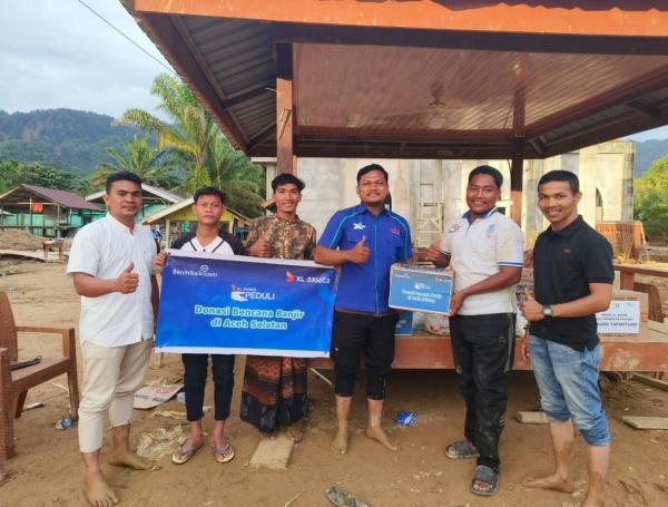 Banjir di Aceh Selatan dan Aceh Tenggara, XL Axiata Kirim Bantuan Sembako untuk Warga