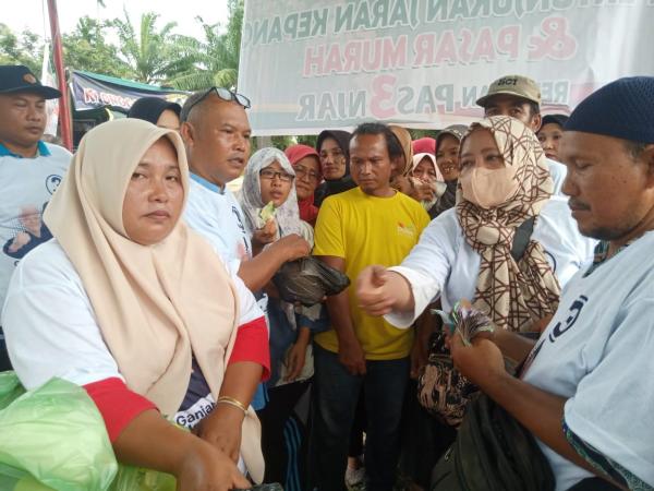 Pasti Ganjar Gelar Pasar Murah dan Jaran Kepang di Kelurahan Padang Merbau Tebingtinggi