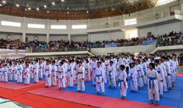 750 Talenta Muda Karateka Kabupaten Bogor Ikuti Event Liga Pelajar III Tahun 2023
