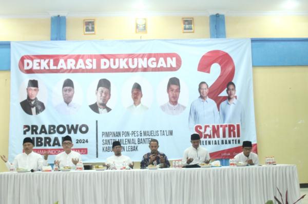 Ponpes dan Majelis Taklim se-Kabupaten Lebak Bersama Santri Milenial Banten Menangkan Prabowo-Gibran